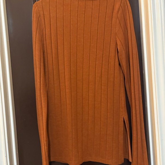 Pilcro Women's Rust Ribbed Sweater - Picture 3 of 4